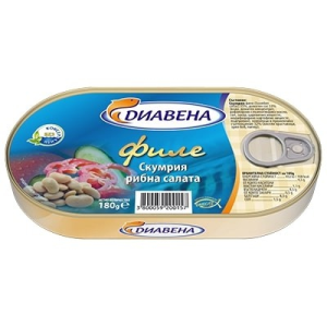 ДИАВЕНА ХАНЗА СКУМРИЯ 0.180 РИБНА САЛАТА