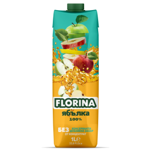 ФЛОРИНА 100пр СОК 1Л ЯБЪЛКА/1068/