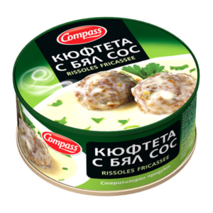 КОМПАС КЮФТЕТА С БЯЛ СОС 300ГР.