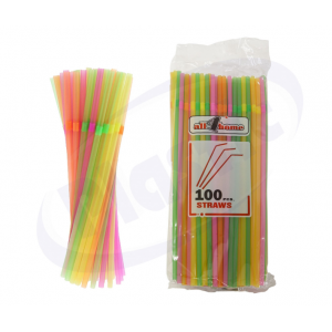СЛАМКИ 100бр ЕДИНИЧНО ОПАКОВАНИ СТЕК