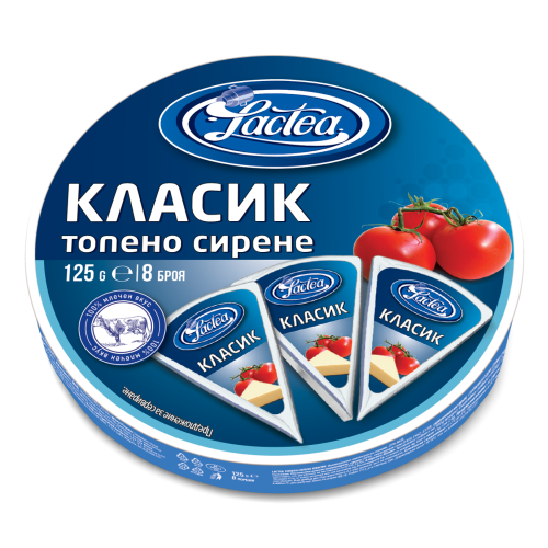 ЛАКТЕА ТОПЕНО СИРЕНЕ 0.125 КЛАСИК