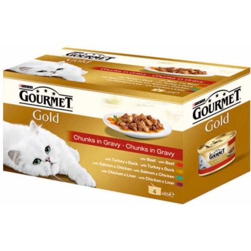 ГУРМЕТ ГОЛД 4АСОРТИМЕНТА ХАПКИ В СОС