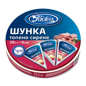 ЛАКТЕА ТОПЕНО СИРЕНЕ 0.125 С ШУНКА