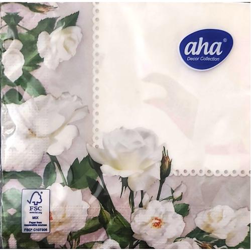 САЛФЕТКИ ТРИПЛАСТОВИ AHA ЦВЕТЯ /0512/0505/1022/