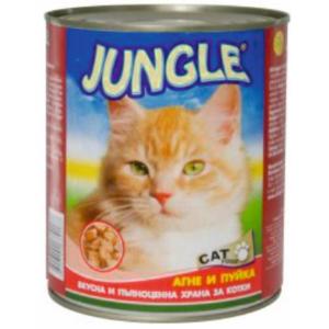 ДЖАНГЪЛ КОТКА 0.820 КОНСЕРВА ХАПКИ АГНЕ И ПУЙКА