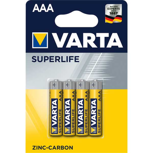 ВАРТА SUPERLIFE ЦИНКОВИ 4БР ААА БЛИСТЕР /6187/