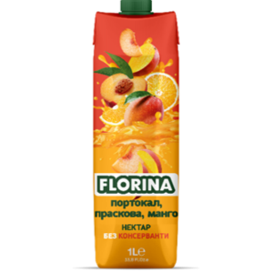 ФЛОРИНА НЕКТАР 1Л ПОРТ/ПРАСКОВА/МАНГО 50пр/1075/