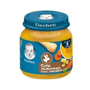 ГЕРБЕР ПЮРЕ 0.125 СУПА ЗАЕШКО СЪС ЗЕЛЕНЧУЦИ