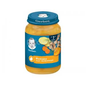 ГЕРБЕР ПЮРЕ 0.190 ЗЕЛЕНЧУЦИ/ПИЛЕ