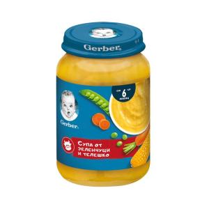 ГЕРБЕР ПЮРЕ 0.190 СУПА С ПУЕШКО И КОПЪР