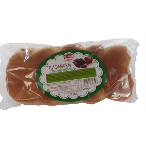 ГРАНД КОМЕРС КИФЛИЧКИ 0.250 С ЯБЪЛКОВ МАРМАЛАД /3597/