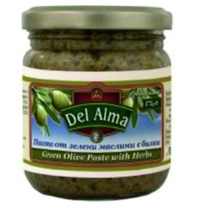 ДЕЛ АЛМА ПАСТА ЗЕЛЕНИ МАСЛИНИ С БИЛКИ 0.175