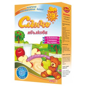 СЛЪНЧО КАША 0.200 МЛЕЧНА ОВЕСЕНО ЯБЪЛКОВА /0152/