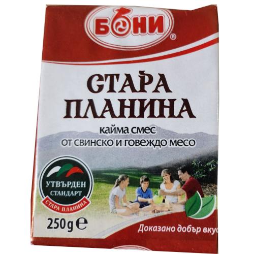 БОНИ КАЙМА СТАРА ПЛАНИНА 60/40 0.250 ЗАМРАЗЕНА