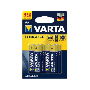 ВАРТА LONG LIFE АЛКАЛНИ 4+2БР LR6/AА /1325/