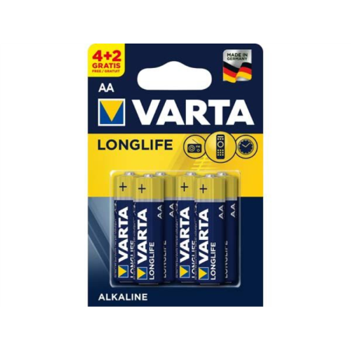ВАРТА LONG LIFE АЛКАЛНИ 4+2БР LR6/AА /1325/