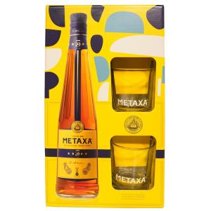 КОНЯК МЕТАКСА ПЕТ ЗВЕЗДИ 0.700 ДВЕ ЧАШИ