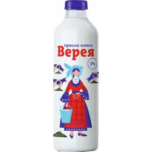 ВЕРЕЯ ПРЯСНО МЛЯКО 1л 3 % БУТИЛКА
