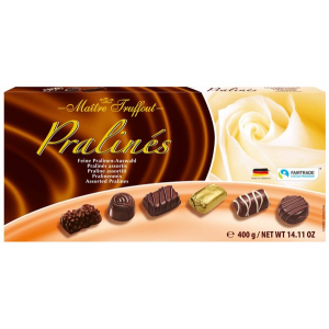 ШБ MAITRE TRUFFOUT 0.400 ПРАЛИНИ БЯЛА РОЗА АСОРТИ /7580/