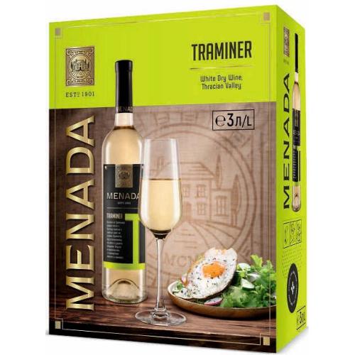 ВИНО МЕНАДА 3л ТРАМИНЕР