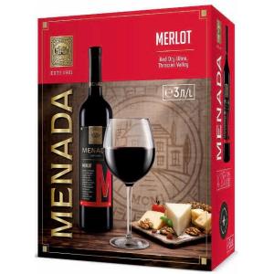 ВИНО МЕНАДА 3л МЕРЛО