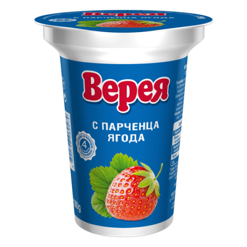 ВЕРЕЯ ПЛОДОВО КИСЕЛО МЛЯКО 2% ЯГОДА