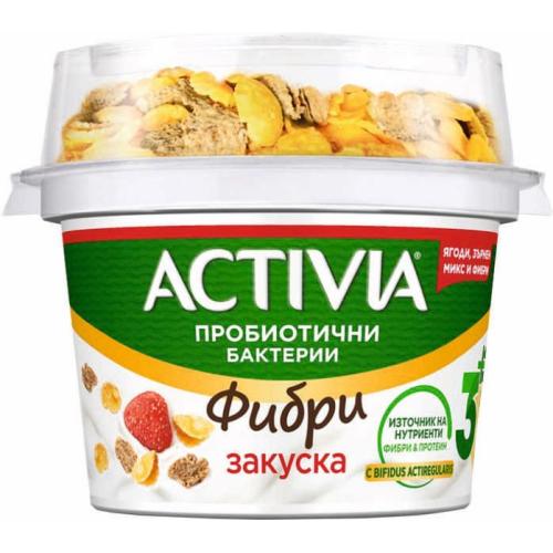 ДАНОН АКТИВИА ЗАКУСКА ЯГОДА 0.163