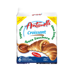 АНТОНЕЛИ КРОАСАНИ БЕЗ ЗАХАР КРЕМ КАКАО
