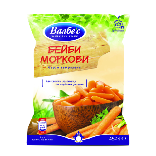 ВАЛБЕ`С ЗАМРАЗЕНИ БЕЙБИ МОРКОВИ 0.450