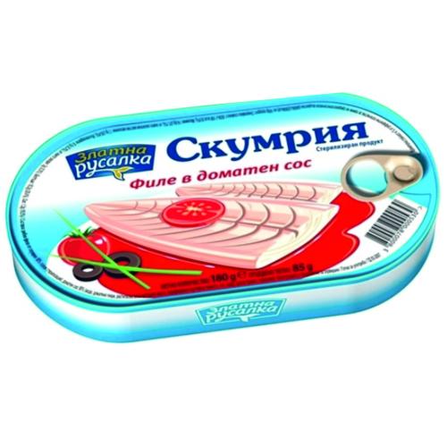 РУСАЛКА СКУМРИЯ ФИЛЕ В ДОМАТЕН СОС 0.180