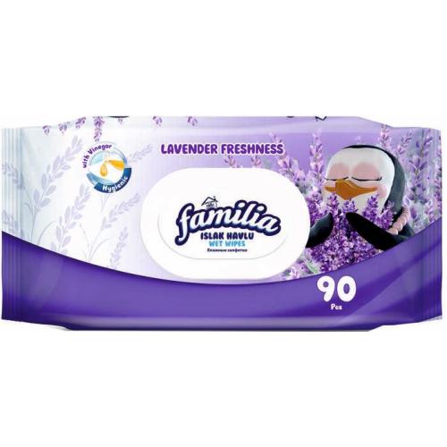 МОКРИ КЪРПИ ФАМИЛИЯ 90бр. ЛАВАНДУЛА /3665/8373/