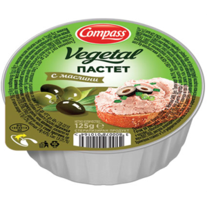 КОМПАС ПАСТЕТ ВЕГЕТАЛ 0.125 МАСЛИНИ