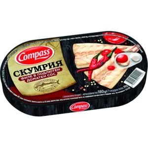 КОМПАС СКУМРИЯ ФИЛЕ В ПОДЛЮТЕН ДОМАТЕН СОС 0.180