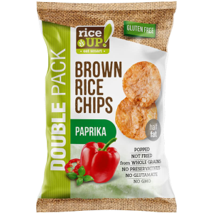 RICE UP ПЪЛНОЗЪРНЕСТ ОРИЗОВ ЧИПС ПАПРИКА 60G