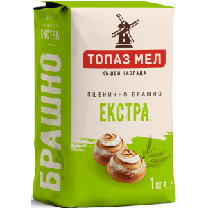ТОПАЗ МЕЛ БРАШНО 1кг т.500 ЕКСТРА