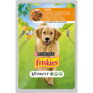 ФРИСКИС КУЧЕ 100G/0.085 ADULT ПИЛЕ/МОРКОВИ