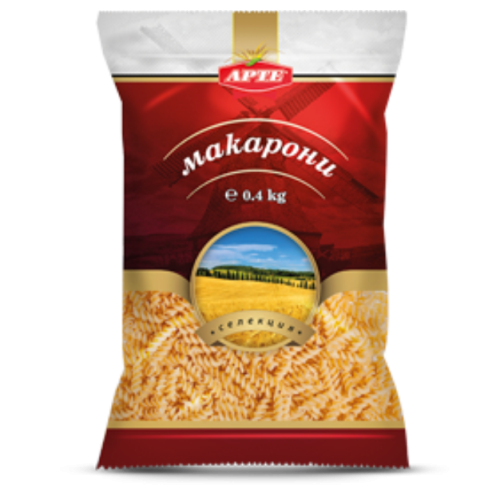 АРТЕ МАКАРОНИ 0.400 СПИРАЛИ