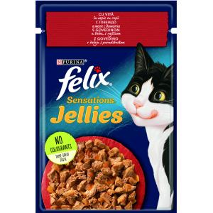 ФЕЛИКС SENSATIONS 0.085ГОВЕЖДО И ДОМАТИ В ЖЕЛЕ