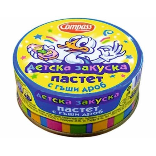 КОМПАС ПАСТЕТ ДЖУНИЪР ДЕТСКА ЗАКУСКА ГЪШИ 0.100