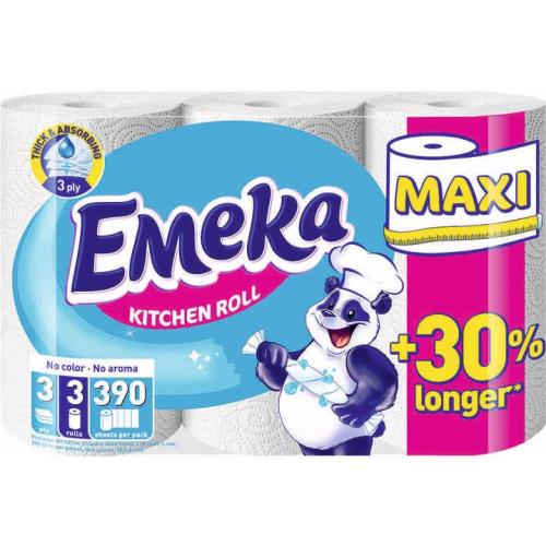 КУХН. РОЛКА ЕМЕКА 3бр MAXI WHITE /9486/