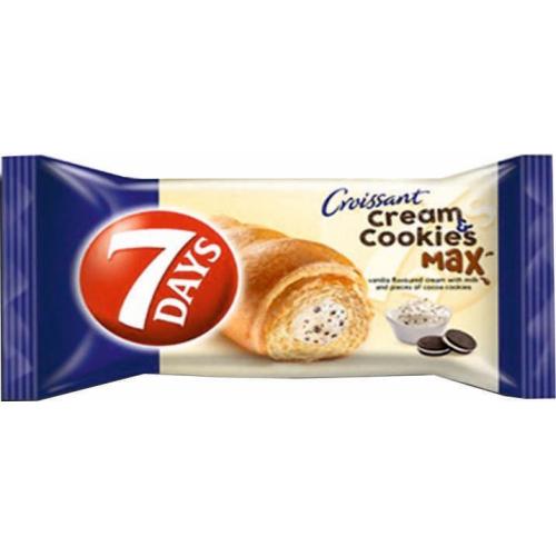 КРОАСАНИ 7ДЕЙС ВАНИЛОВ КРЕМ И БИСКВИТКИ 0.092