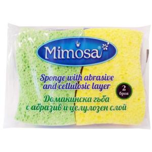 МИМОЗА ДОМАКИНСКА ГЪБА АБРАЗИВ И ЦЕЛУЛОЗА 2бр/2102
