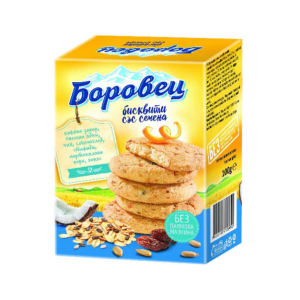 БИСКВИТИ БОРОВЕЦ СЪС СЕМЕНА 100г