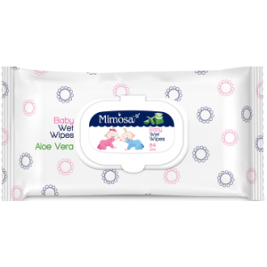 МИМОЗА ВЛАЖНИ КЪРПИ БЕБЕШКИ 64бр АЛОЕ ВЕРА/2348/