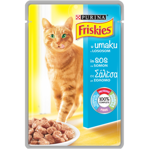 ФРИСКИС КОТКА 0.085 ADULT СЬОМГА ХАПКИ СОС/4722/