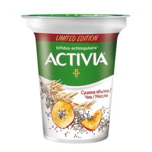 ДАНОН АКТИВИА СУШЕНА ЯБЪЛКА/ЧИА/МЮСЛИ 0.280
