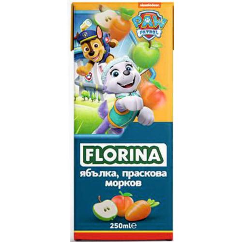 ФЛОРИНА 0.250/0.200 НЕКТАР ЯБЪЛКА, ПРАСКОВА И МОРКОВ