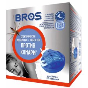 БРОС ЕЛ-ИЗПАРИТЕЛ П/В КОМАРИ+10 ТАБЛЕТКИ /6193/