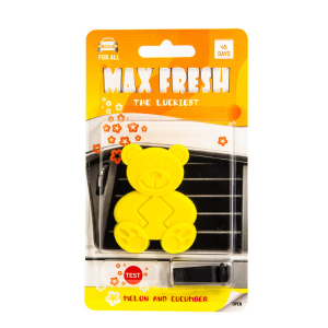 АРОМАТИЗАТОР MAX FRESH ЗА КОЛА КОКОС И ВАНИЛИЯ ЖЪЛТ /1778/