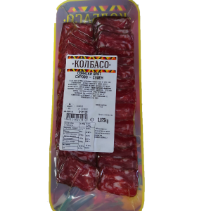 КОЛБАСО СУРОВО-СУШЕН СВИНСКИ ВРАТ СЛАЙС 0.075